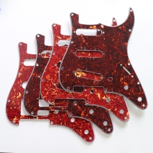 SSS Celluloid Top Brown Tortoise 62 Strat Style Guitar Pickguard for Wholesale