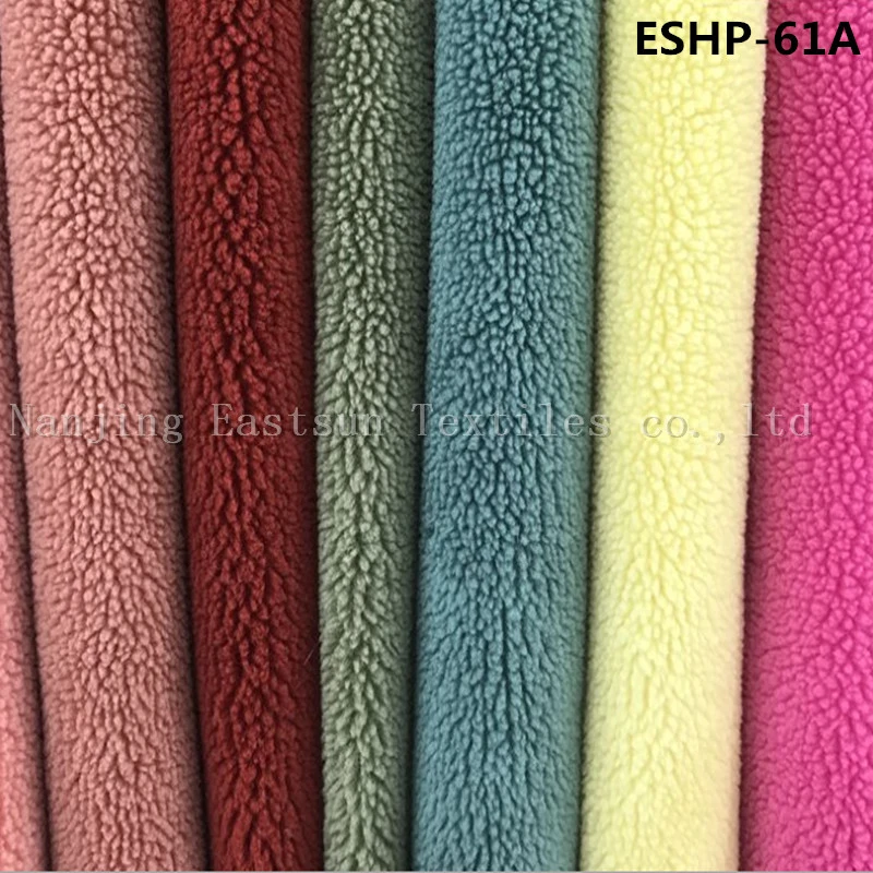 100% Polyester Faux Sherpa Fur Eshp-60A