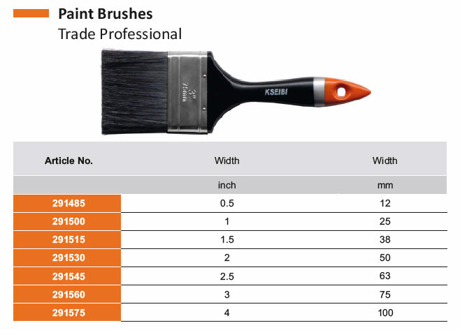 KSEIBI Wholesale Painting Brush High Quality Fiberglass Handle Paint Brush