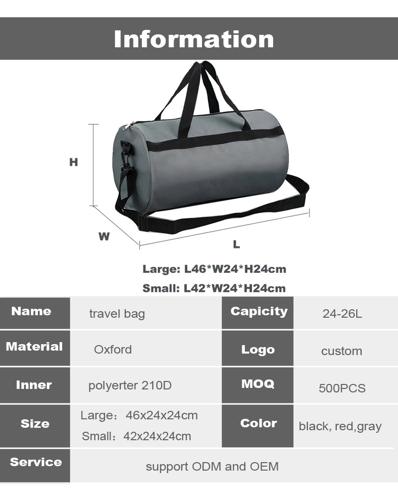 Large Outdoor Ripstop Travelling Bag Men Weekend Bag Sports Duffle Bag With OEM Custom Print