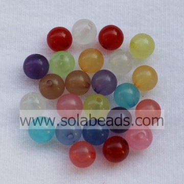 The Idea of 12mm Colored Ball Smooth Tiny beads