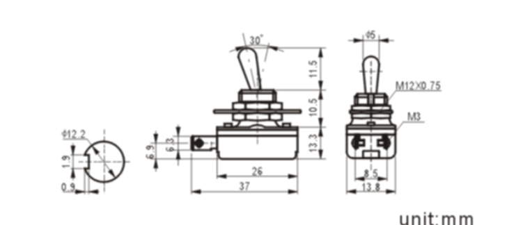 KNH-1S-1toggle switch