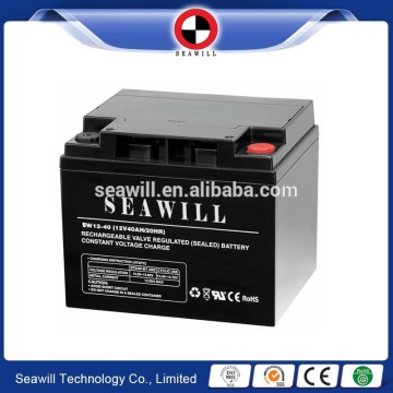 Rechargeable sealed maintenance free SMF battery 12v 40Ah