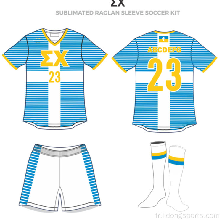 Soccer Jerseys sublimation Imprimer des chemises de football personnalisées