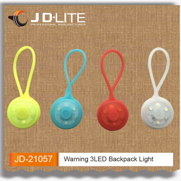 Sport light warning 3LED Flashlight backpack light