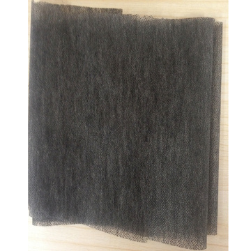 Black lightweight non-woven iron-on garment