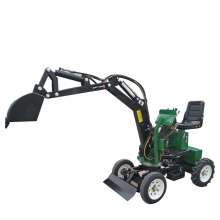 Mini Trench Digger Chain Trencher Small Excavators with Bucket Grapple for Sale