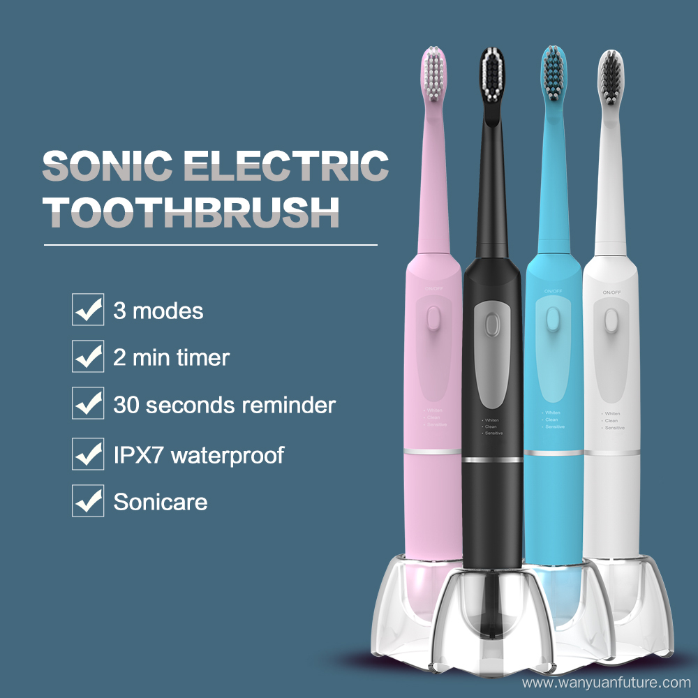 Slim electronic travel automatic toothbrush