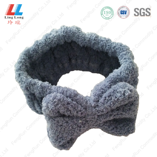 Deep blue style headband helpful face washing