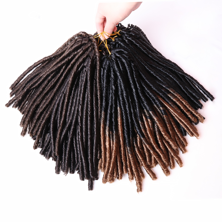 Synthetic Afro Kinky Soft Dread Faux Locs Braids Styles Softex Soft Dread Lock Synthetic Braiding Hair