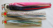 big game trolling lure head with PVC skirt for Marlin Lure sport fishing