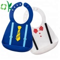 BPA Free Fashion Gentlemen Suit shape Silicone Bibs