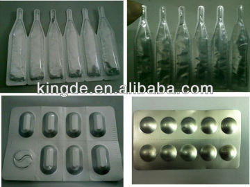 Mini manual blister pills packing machine