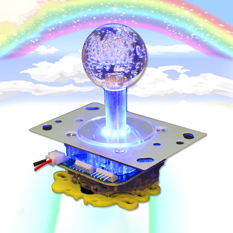 Joystick de cristal colorido al por mayor para máquina de juegos