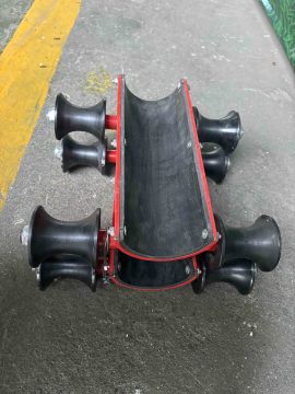 Oil pipe uses a small pulley.