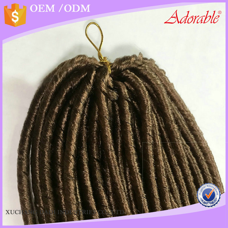 wholesale factory price NINA softex locs faux crochet braids,fire retardant fiber material locs soft dreads braids for american