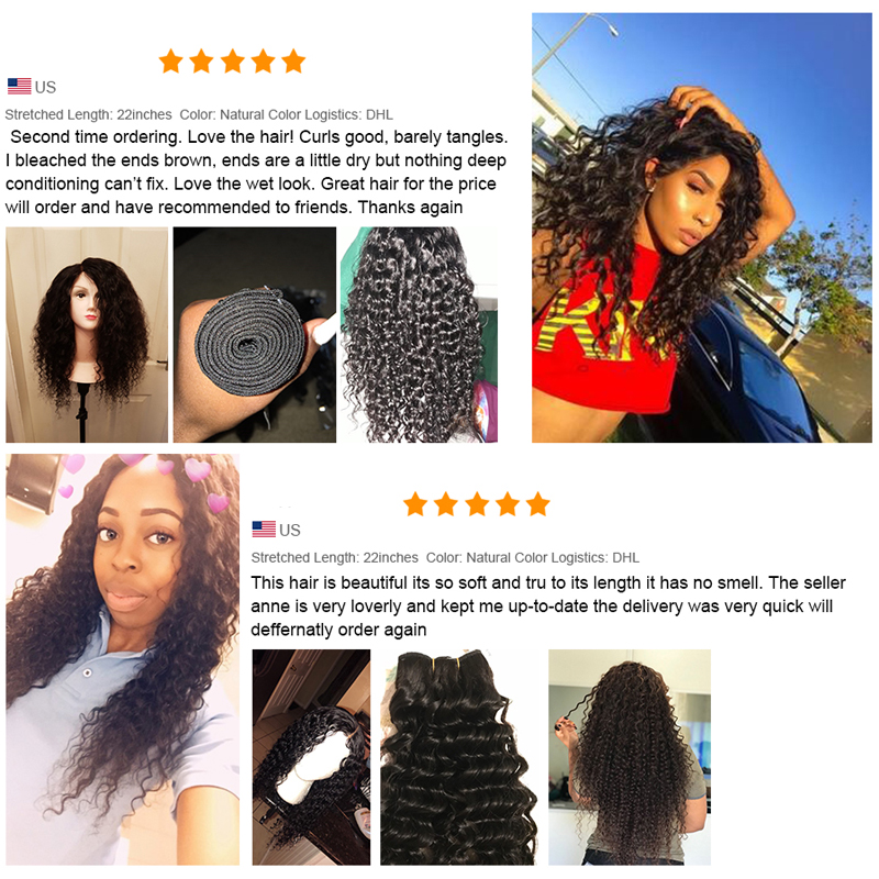 Li queen hair Raw unprocessed virgin peruvian hair bundles Jerry curly  hair bundles with closure