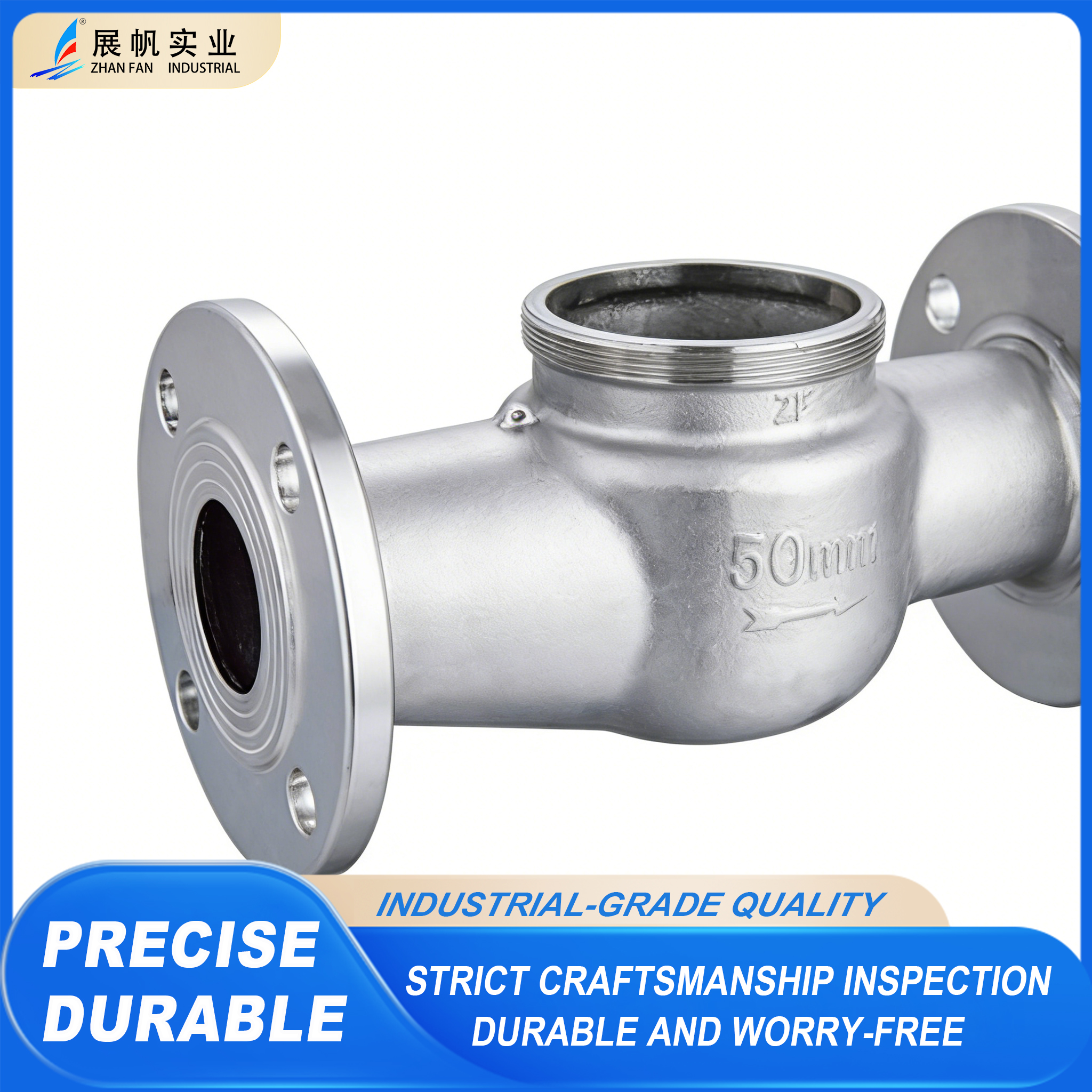 Carcaça do medidor de água em aço inoxidável Stainless steel water meter housing