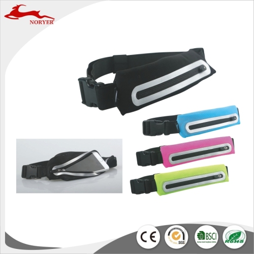 NRE17-035 New Design reflective runner waist pouch running waist pouch factory price