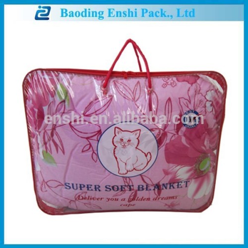 high grade cheap price screen printing quilt blanket storage bag with wire frame