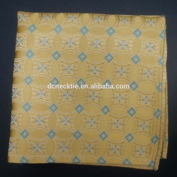 yellow brand your private label silk men handkerchief