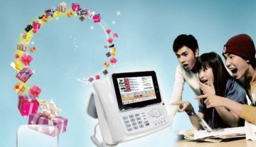 Android 2.3 Smart Multi-function Multimedia Telephone With Usb Mouse Keyboard 7inch Tft