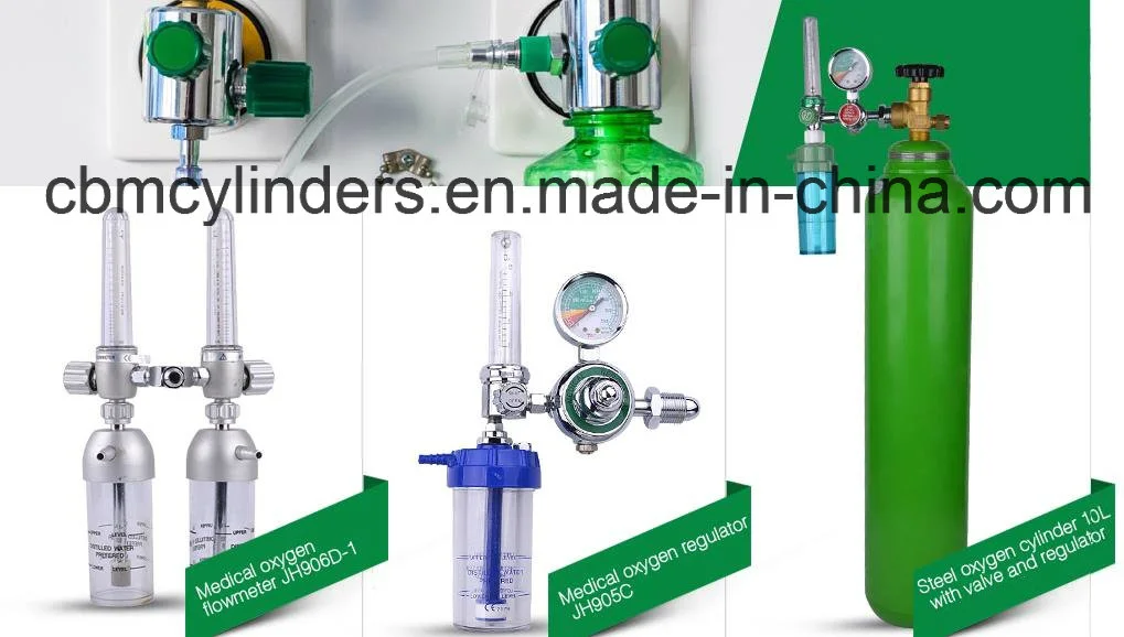 Medical Oxygen Pressure Regulator with Optional Humidifiers for Oxygen Cylinders