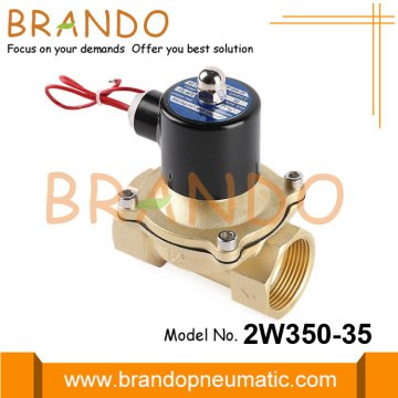 2W350-35 1 1/4 &#39;&#39; Messing Watersolenoïdeklep 24V