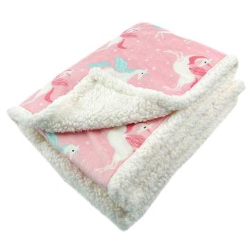double layer baby sensory blanket microfibre blanket