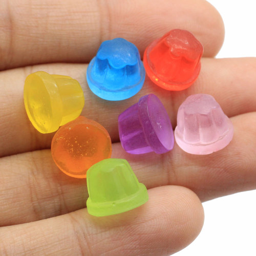 100PCS Simulation Food Resin Niedliche Kawaii Jelly Candy Charms Pudding Anhänger für die Herstellung von Schmuckzubehör Harz Handwerk