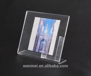 Clear Acrylic Sign Holder with name cards pocket