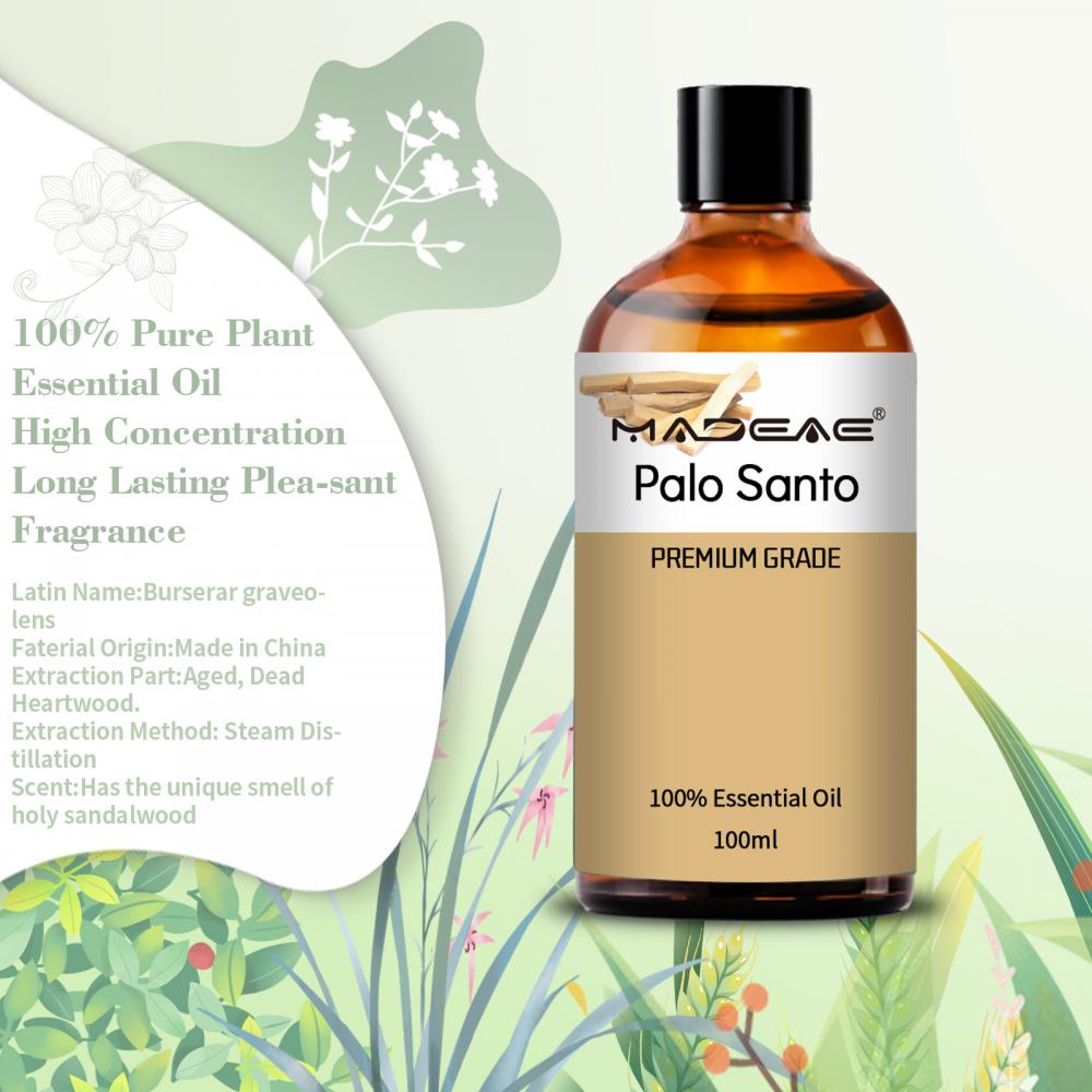 Parfum Guaiac Wood Huile Organic Palo Santo Huile essentielle pour les cosmétiques