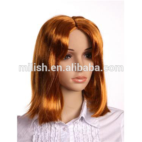 MPW-0455 halloween carnival cheap short brown theme party wig