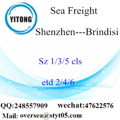 Shenzhen Port LCL Consolidation To Brindisi