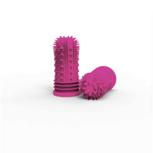 Silicone Dog Pet Finger Sikat Gigi Full Surround Bristles