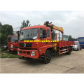 DFAC 4X2 6ton lori lililowekwa cranes