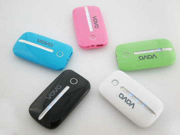 3800 mAh colorful mini power bank