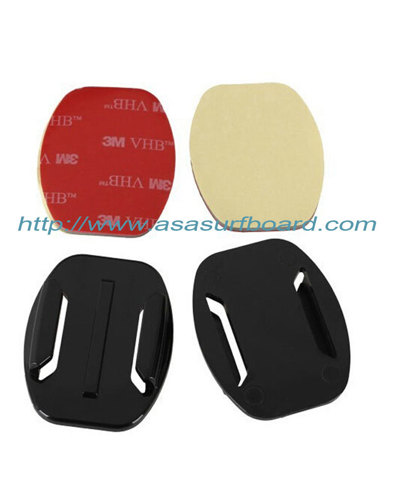 2X Flat & 2X Curved Mounts with 3m Adhesive Pads, for Gopro Hero 3+/3/2/1