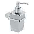 Support distributeur de savon de salle de bain en zinc chrome