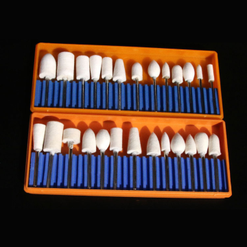 Hot Selling 3.2mm Shank Wool Felt Polishing Mounted Point Grinding Wheel Heads