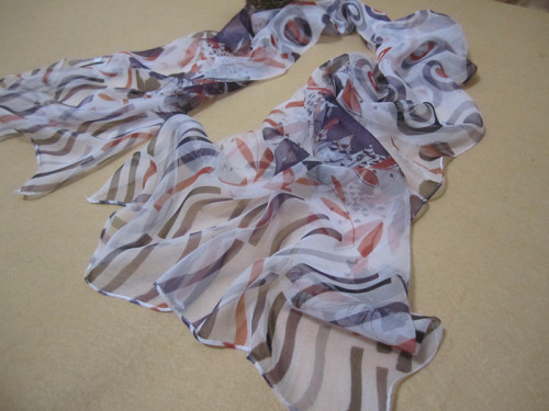 Silk Georgette Scarf (QQ-017)