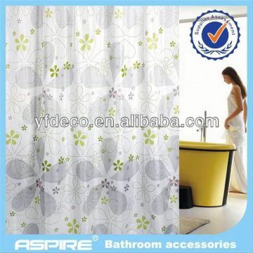 Polyester window plastic shower curtain