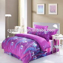 two side 100% brushed disperse printed polyester bedsheet fabric