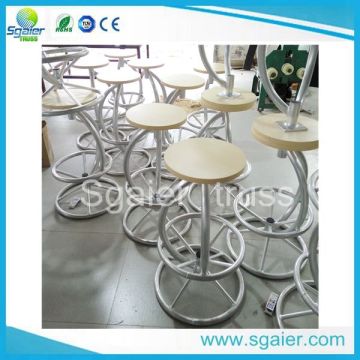 durable truss table and chair, strong aluminum truss table and chair used for coffee shop