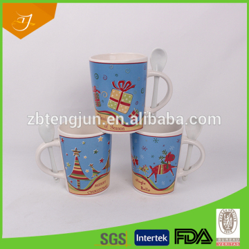 Hot Wholesale Mug With Spoon Christmas Gifts
