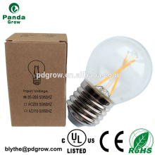 China popular ligths 6w G45 dimmable filament led bulb