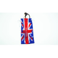 customizable microfiber drawstring cell phone pouch