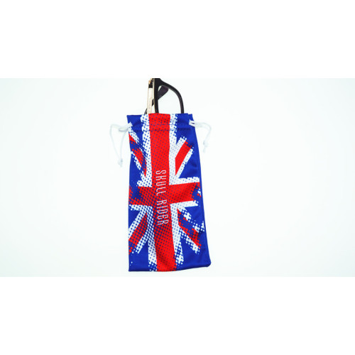 customizable microfiber drawstring cell phone pouch