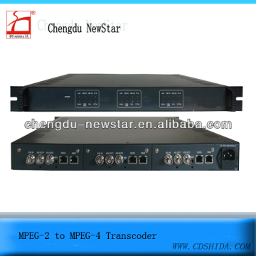 MPEG-2 to MPEG4 transcoder digital catv digital headend