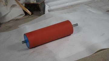 Rubber roller for die cutting